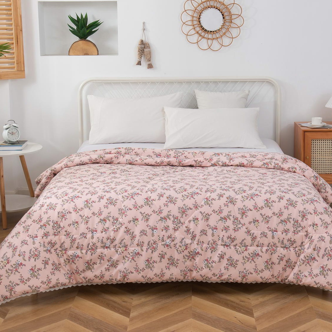 Одеяло Sofi De Marko Валентина 160х220 см персиковый миниатюра кукольная корзинка розово персиковый