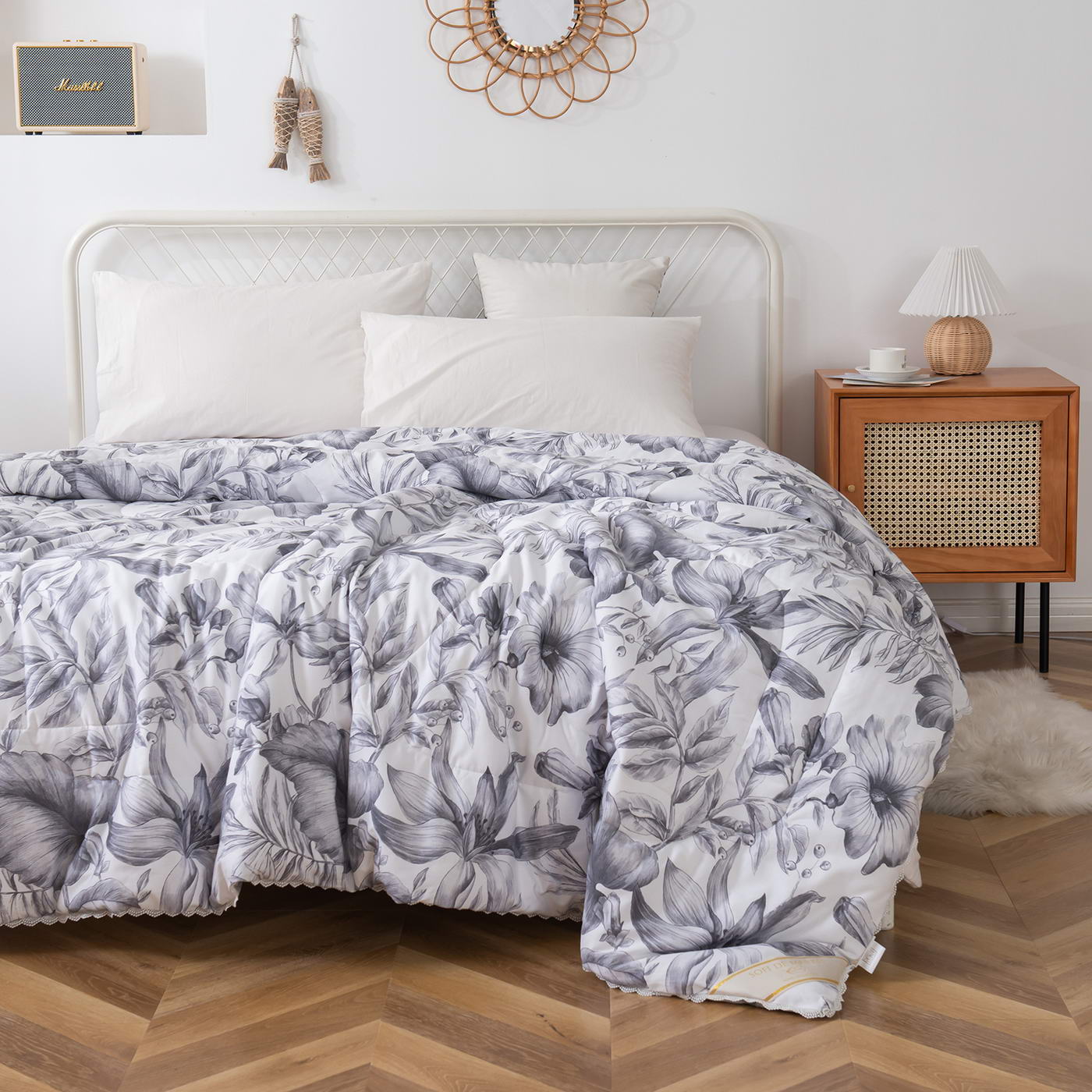 Одеяло Sofi De Marko Габби 160х220 см серая, цвет серый - фото 3