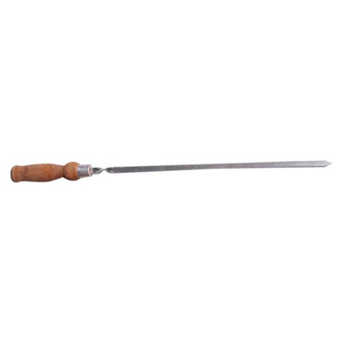 Шампур с деревянной ручкой Grillux 76х1,5 см, цвет серебристый