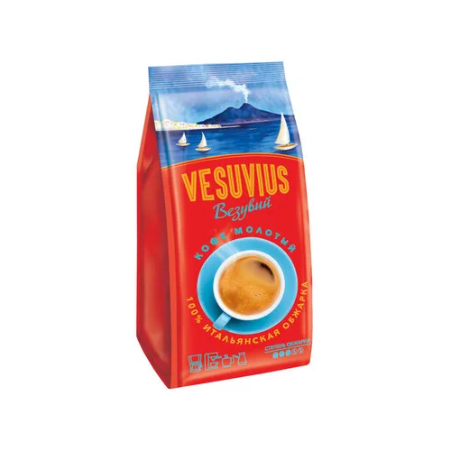 Кофе молотый Vesuvius, 200 г кофе brai gran бисквит мэри молотый в у 200 гр