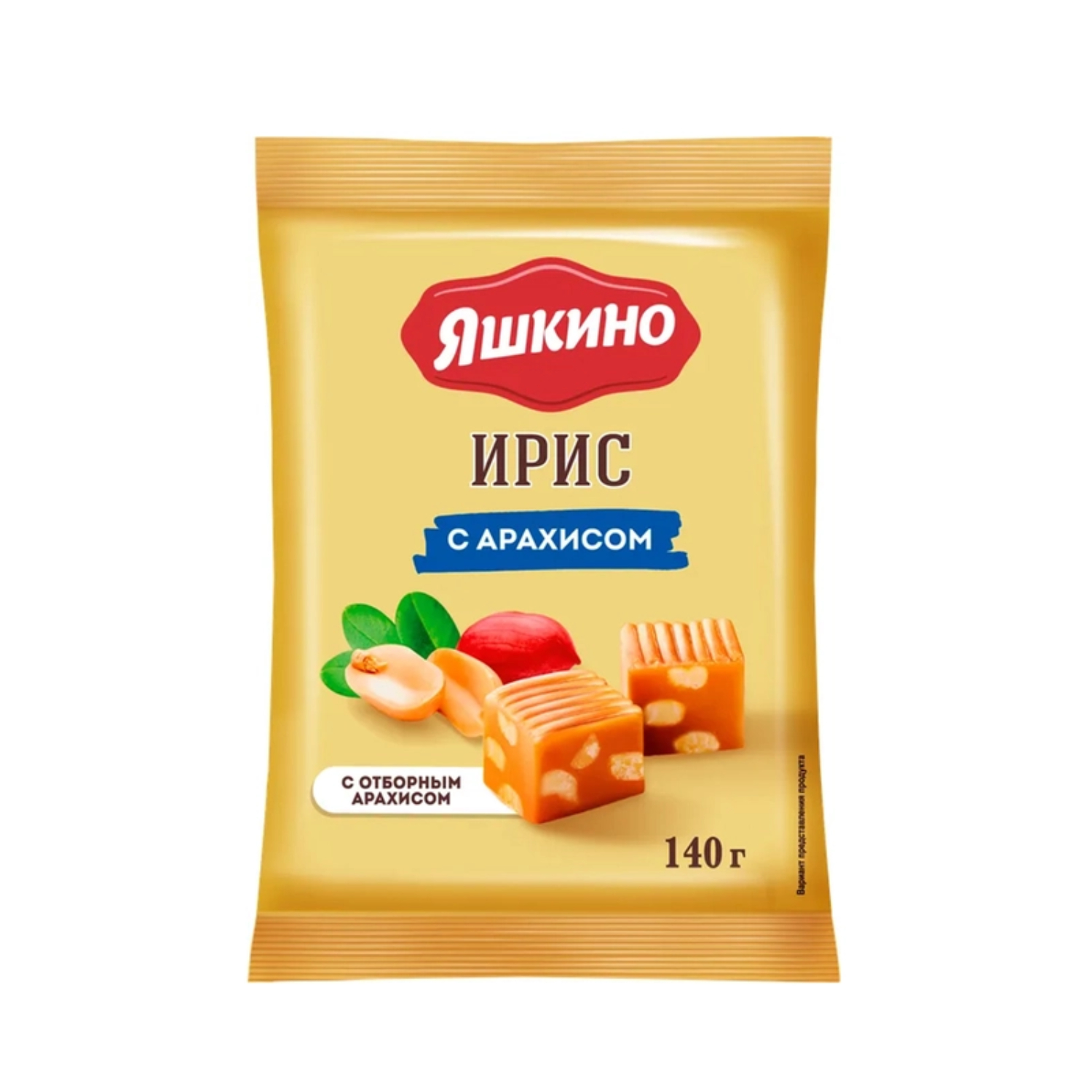 Ирис Яшкино с арахисом 140 г 66₽