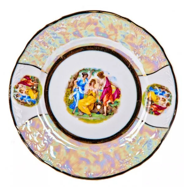 Тарелка мелкая Bernadotte Мадонна перламутр 21 см тарелка десертная bernadotte мадонна перламутр 17 см