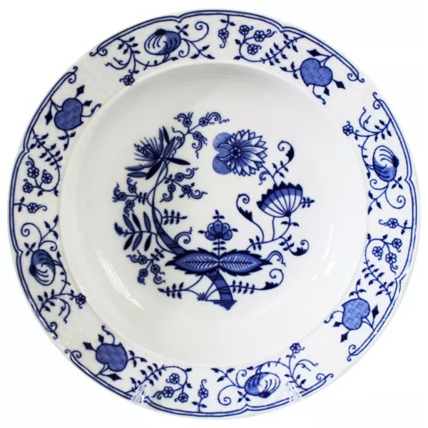 Тарелка глубокая Thun 1794 Натали луковичный узор 23 см тарелка глубокая thun tom синий орнамент 20 см