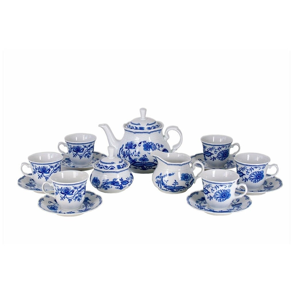 Сервиз чайный Thun 1794 Натали луковичный узор 17 предметов 6 персон чайный сервиз thun 1794 6 персон 17 предметов opal