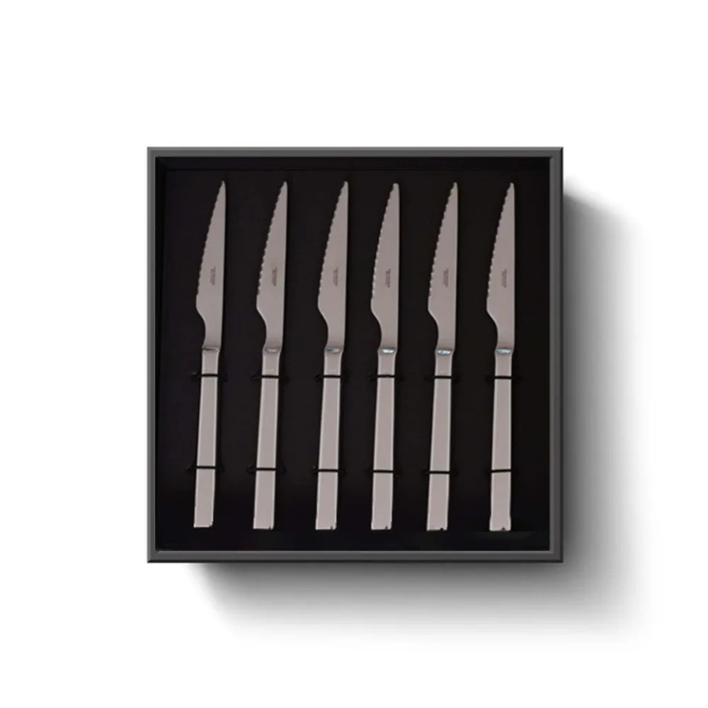 Набор ножей для стейков Mehrzer Oneda 6 предметов - фото 1