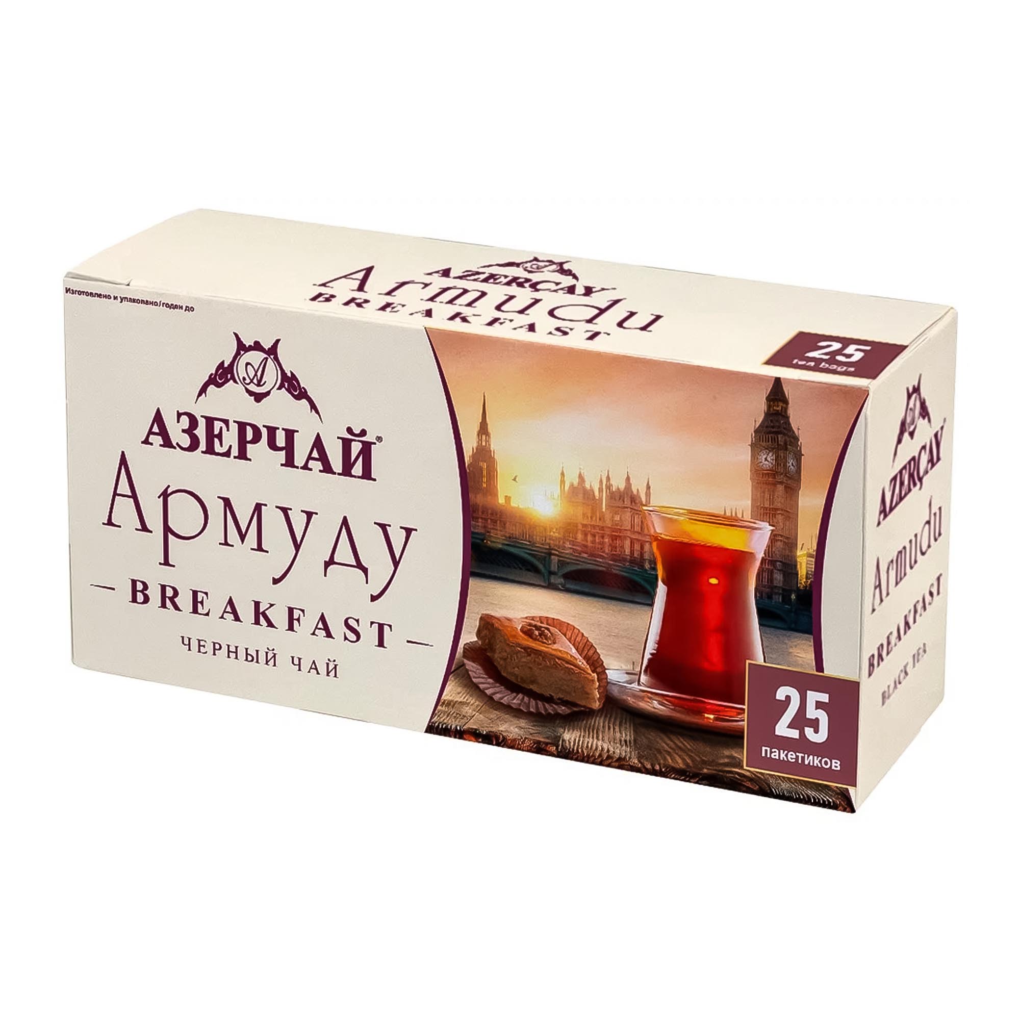 

Чай черный Азерчай Армуду Breakfast 25 х1,6 г