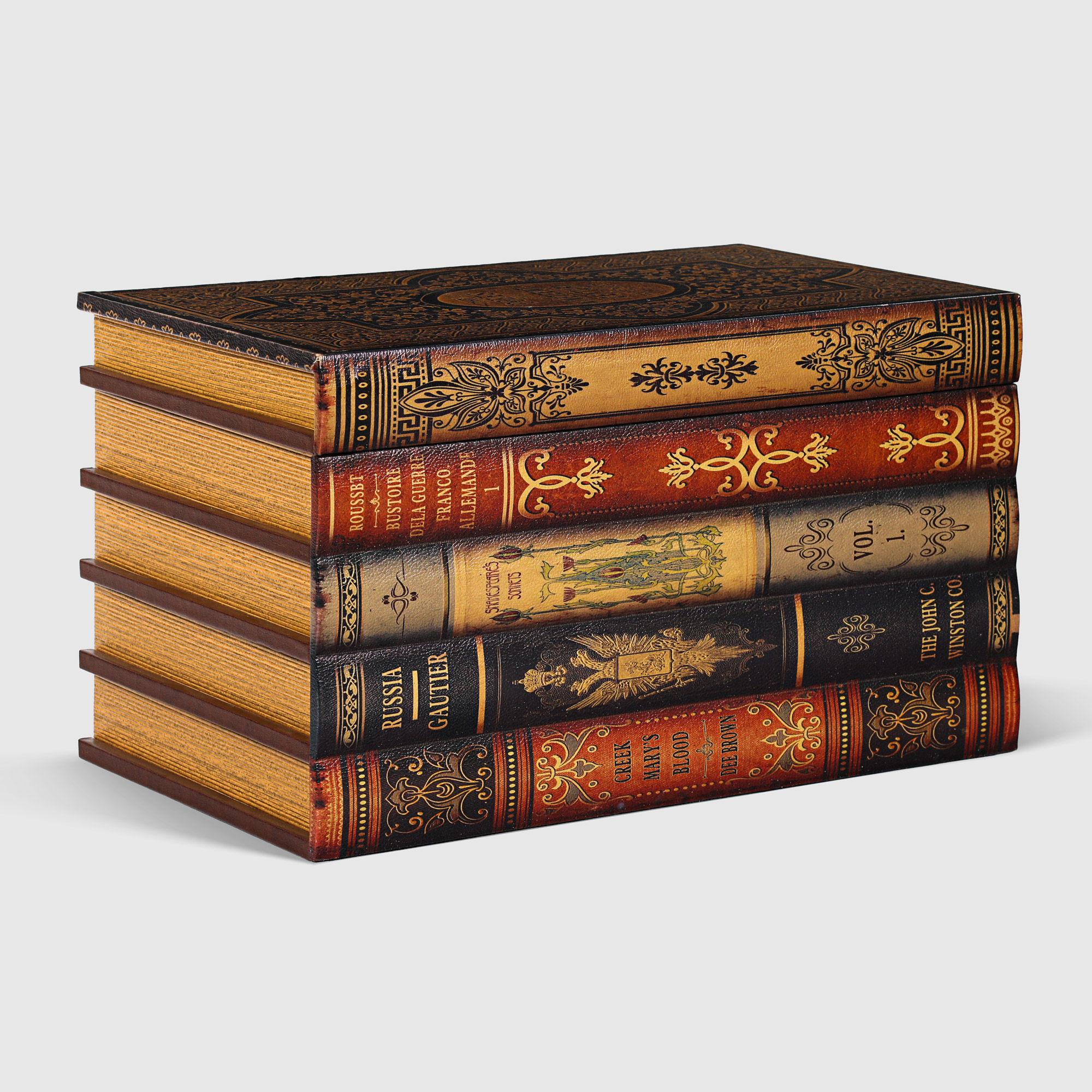Сундук Grand forest Книги 44х26х25 см сундук декор grand forest пэчворк 69x43x44 см