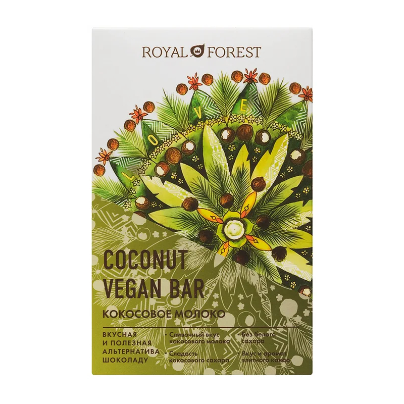 

Шоколад Royal Forest Vegan Кокосовое молоко 50 г