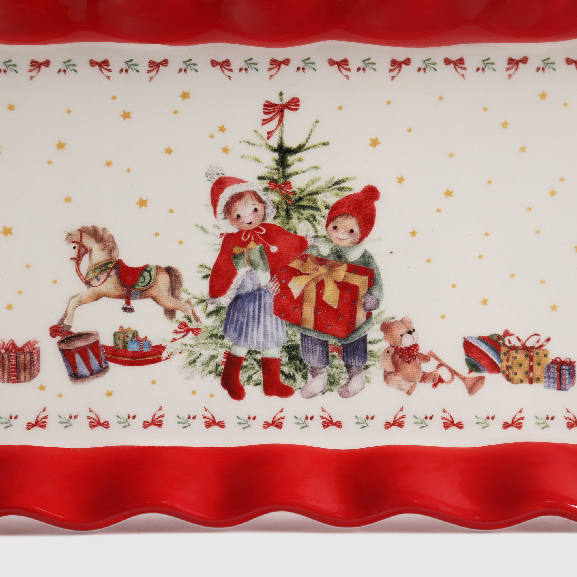 фото Блюдо прямоугольное teammann tableware xmas 38x15 см