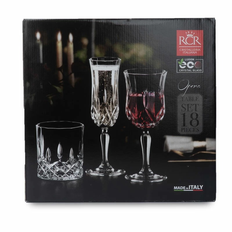 Набор RCR Opera вино, шампанское, виски 18 предметов, цвет прозрачный - фото 9