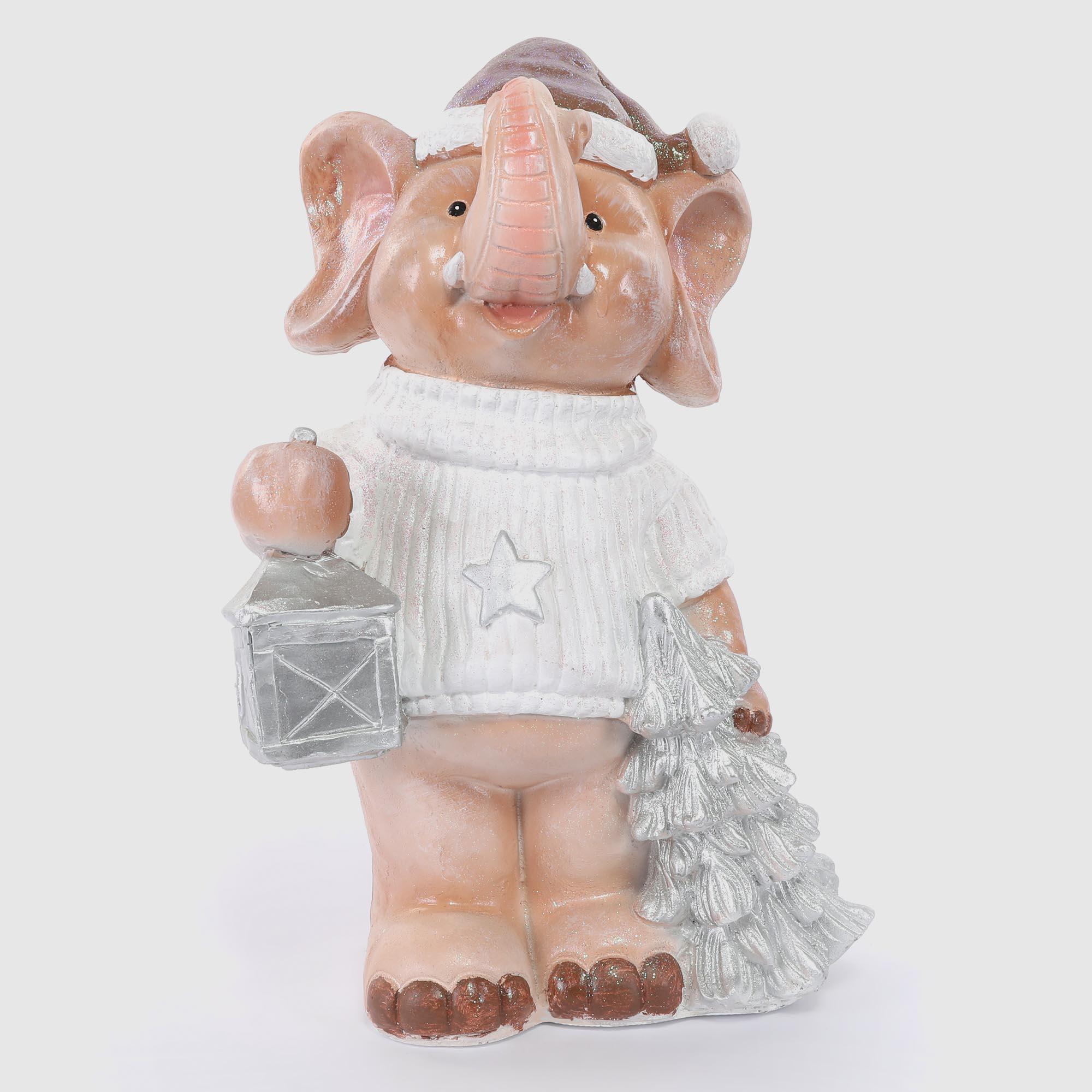 Слоник ТПК полиформ с елкой 33х20х45 см