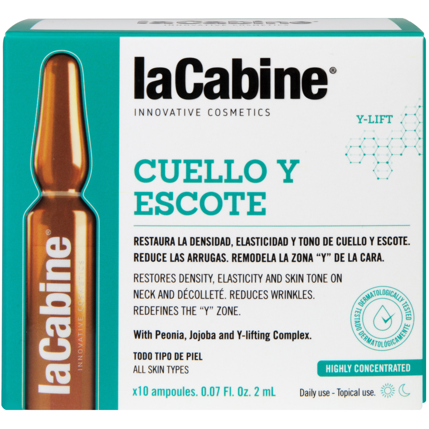 Сыворотка La Cabine для шеи и декольте в ампулах сыворотка lookdore с витамином с в ампулах 10х2 мл