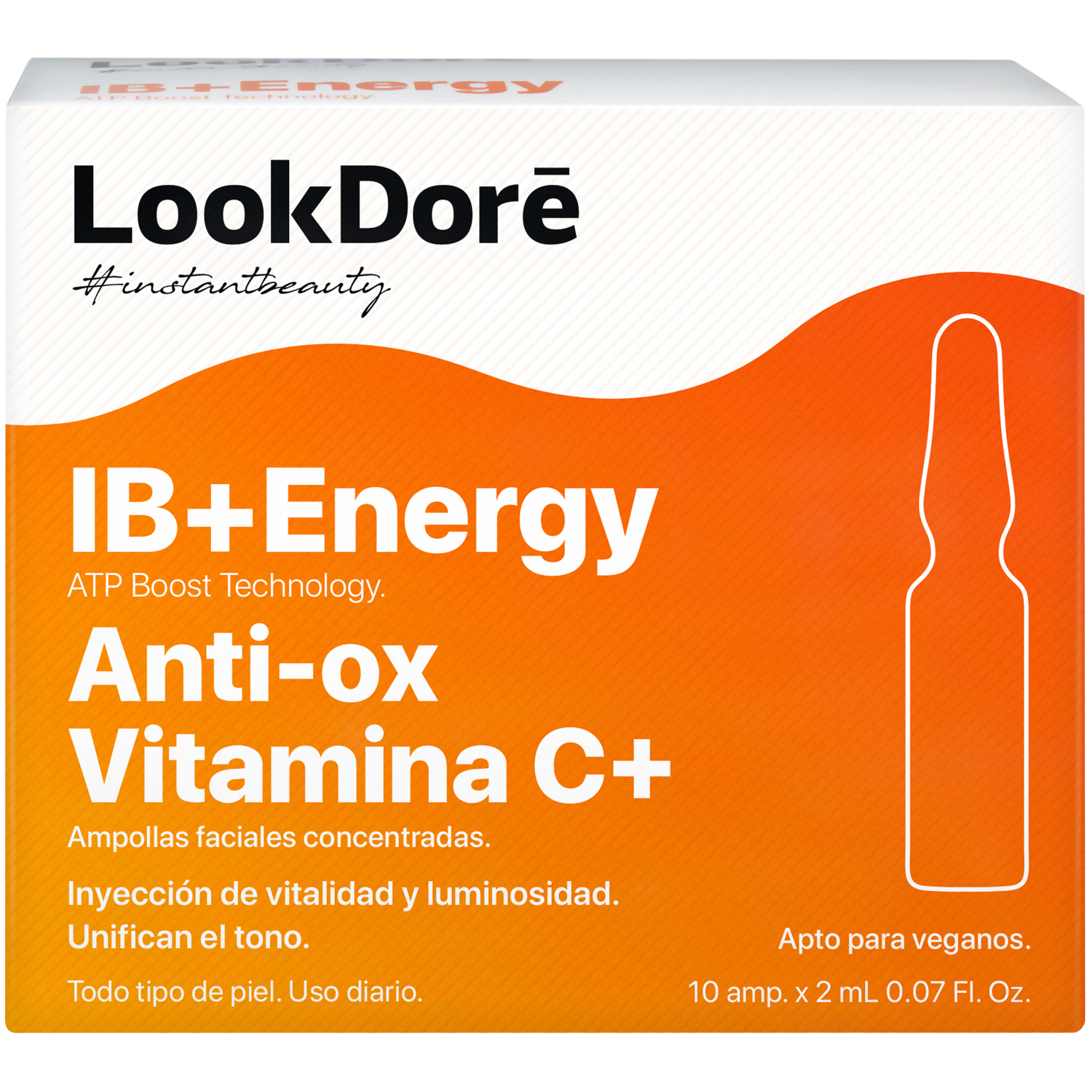 Сыворотка Lookdore с витамином С в ампулах 10х2 мл 97% увлажняющая сыворотка концентрат усилененного действия для лица 30 мл