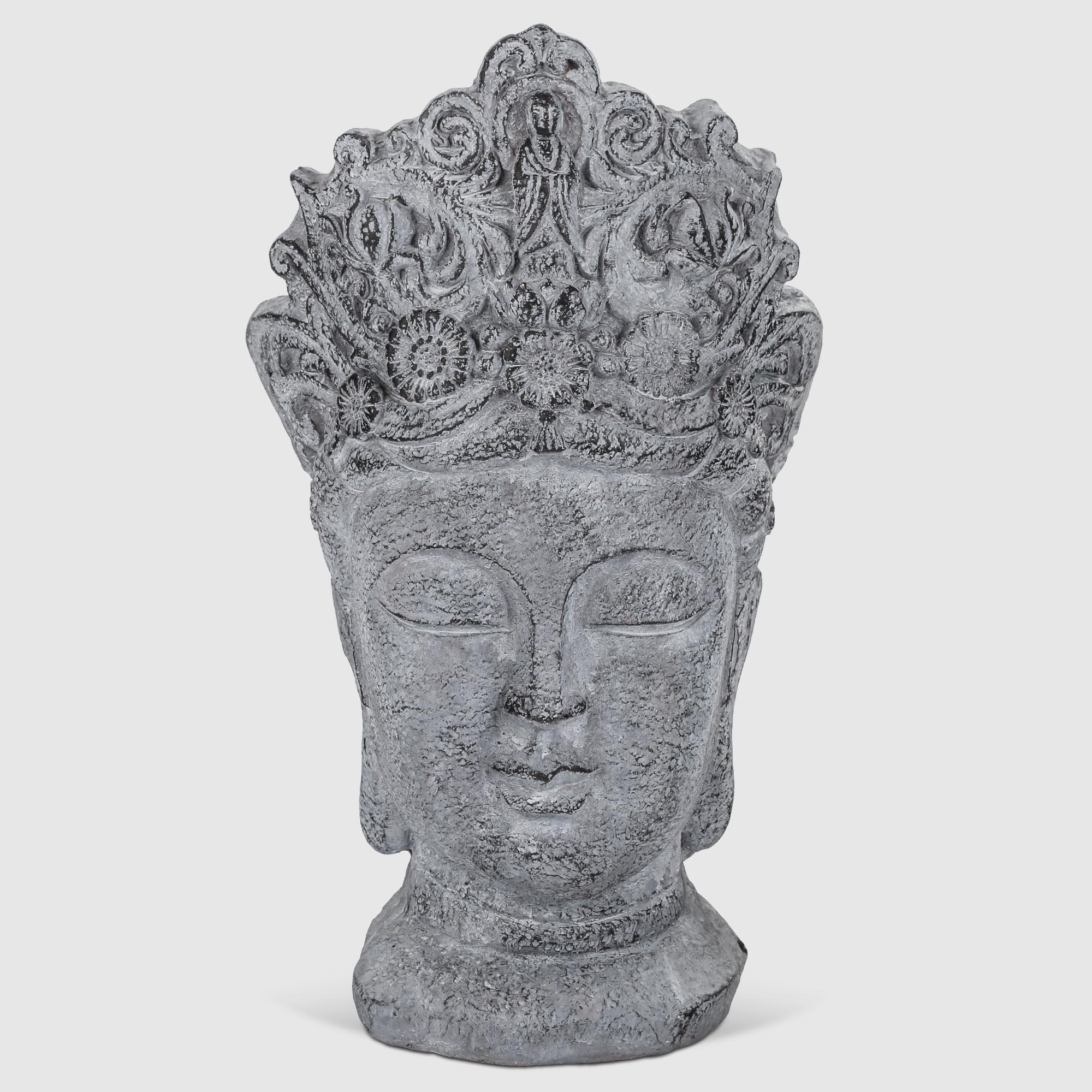 фигурка glasar голова будды 16х19х36см Фигура садовая Fujian jinda crafts голова Будды 31х29х54 см