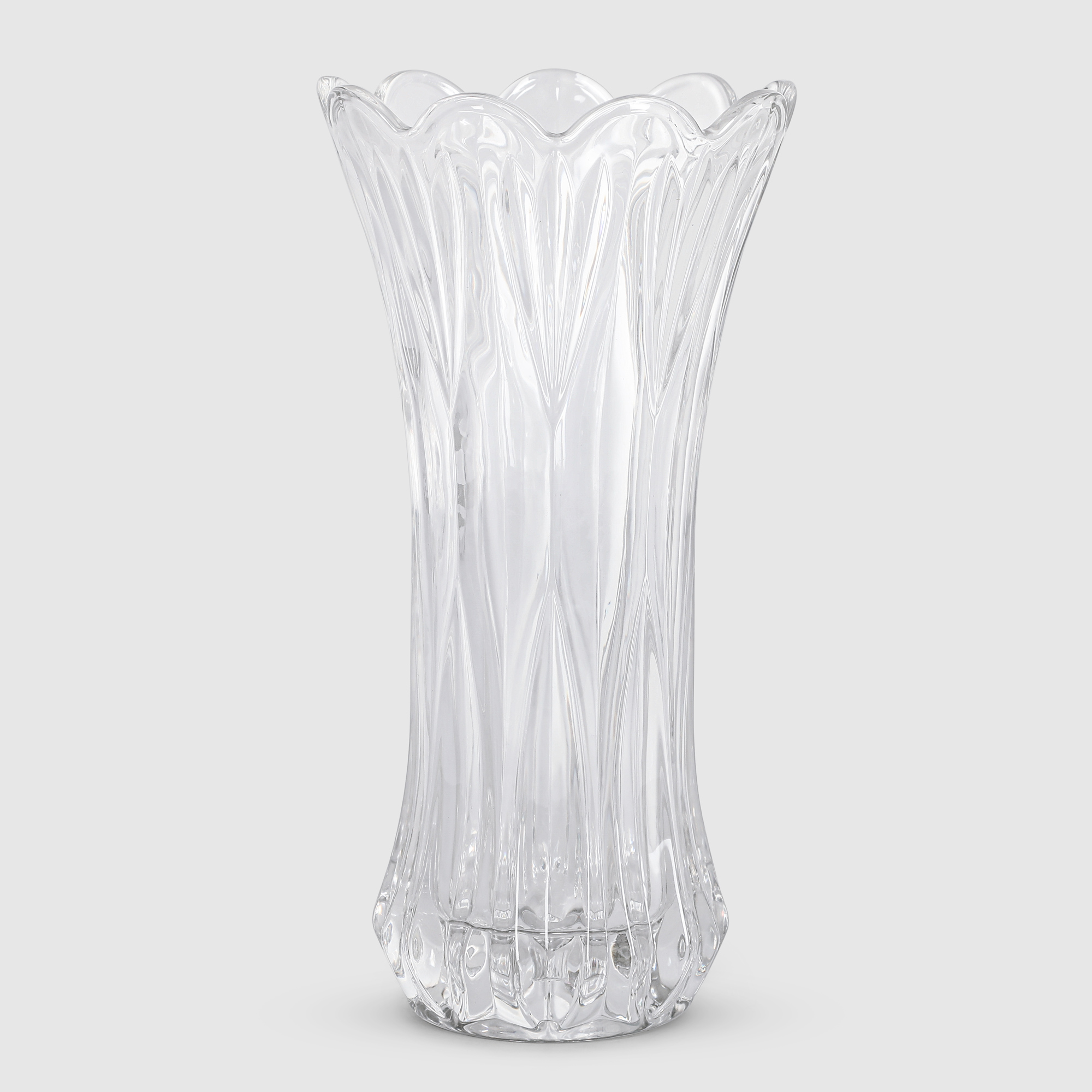 Ваза Anhuaglass стеклянная 14,6х9х29,1 см прозрачная