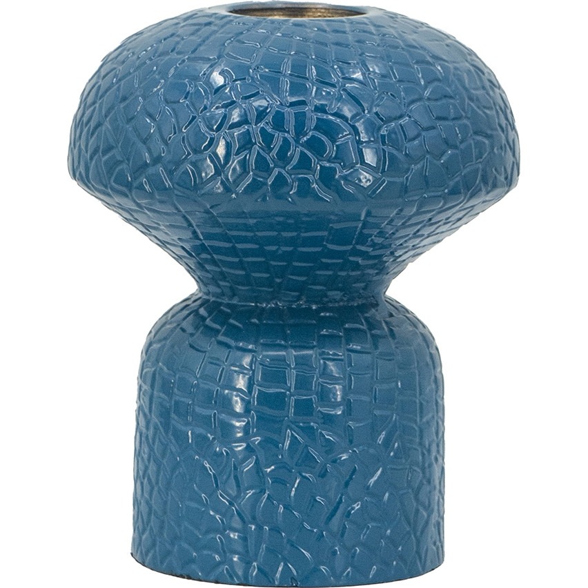Ваза Glasar синяя 13х13х16 см ваза san miguel citron breeze синяя 20 см