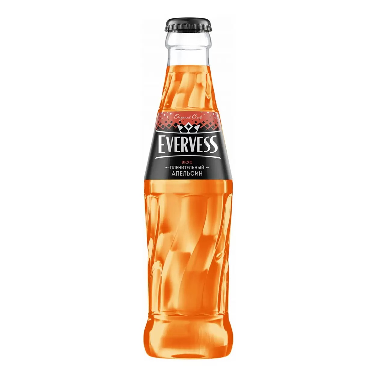 Напиток газированный Evervess Пленительный апельсин безалкогольный, 250 мл напиток evervess апельсин 0 5 л