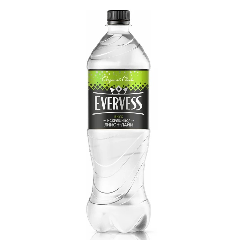 Напиток газированный Evervess Искрящийся Лимон-Лайм безалкогольный, 1 л