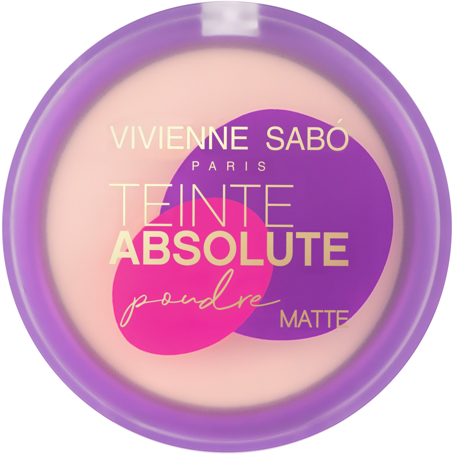 фото Пудра vivienne sabo teinte absolute matte, компактная матирующая, подходит для проблемной кожи, тон 01, розово-бежевый, 6гр.