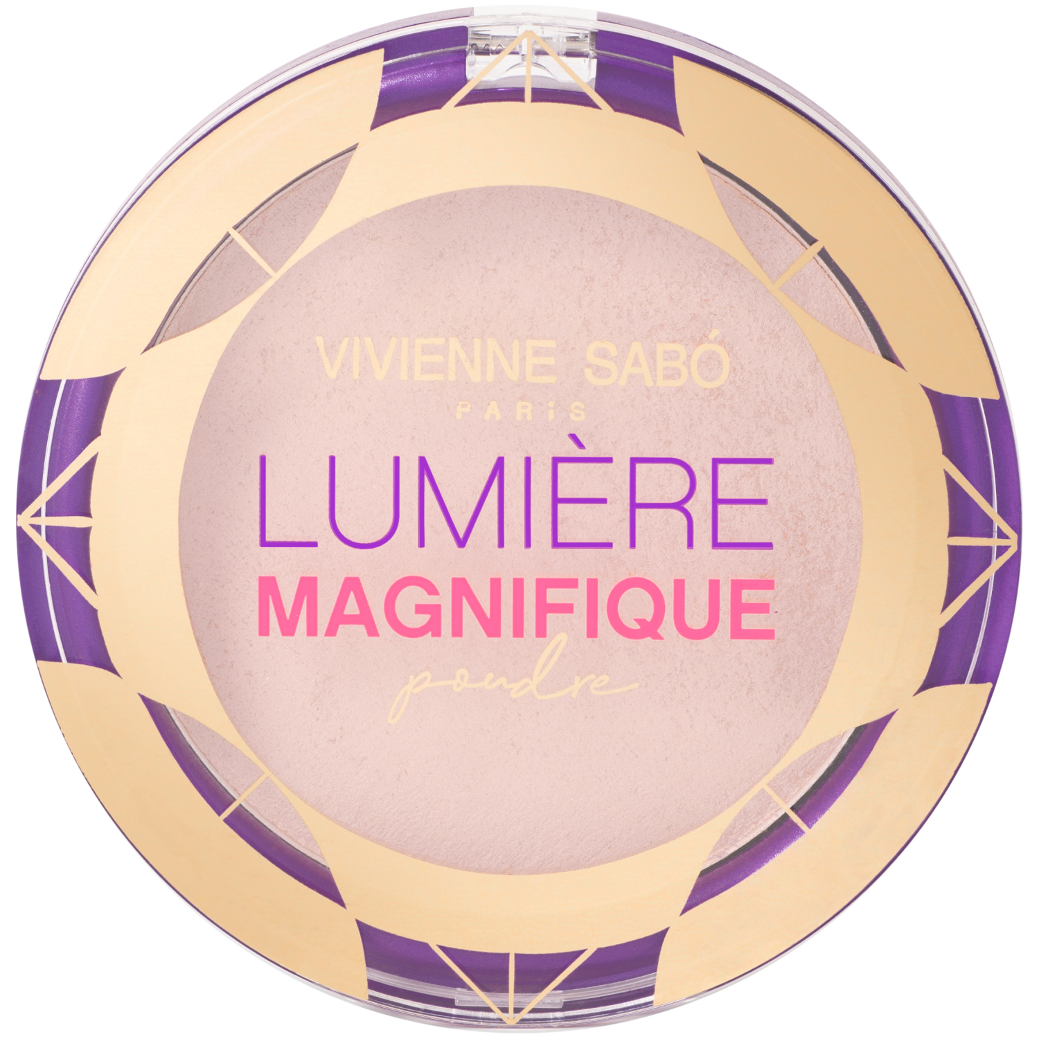 Пудра Vivienne Sabo Lumiere Magnifique, сияющая, бархатистая текстура, эффект мягкого фокуса, тон 02, бежевый, 6гр.