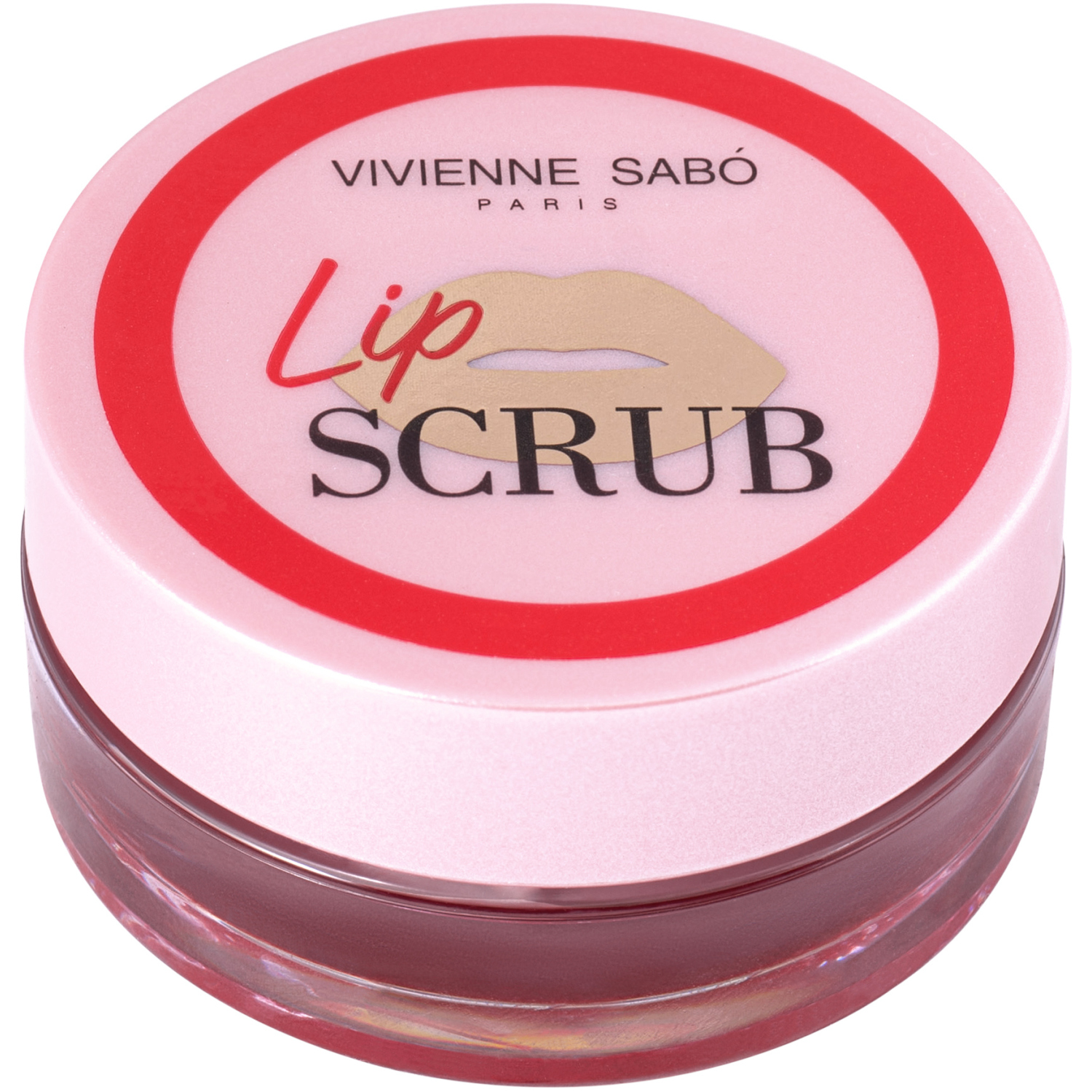 Скраб для губ Vivienne Sabo Lip Scrub, разглаживает, смягчает и тонизирует кожу губ, с масла жожоба и ши, тон 01, красный, 3гр. ваза для ов губы гипс бело красный
