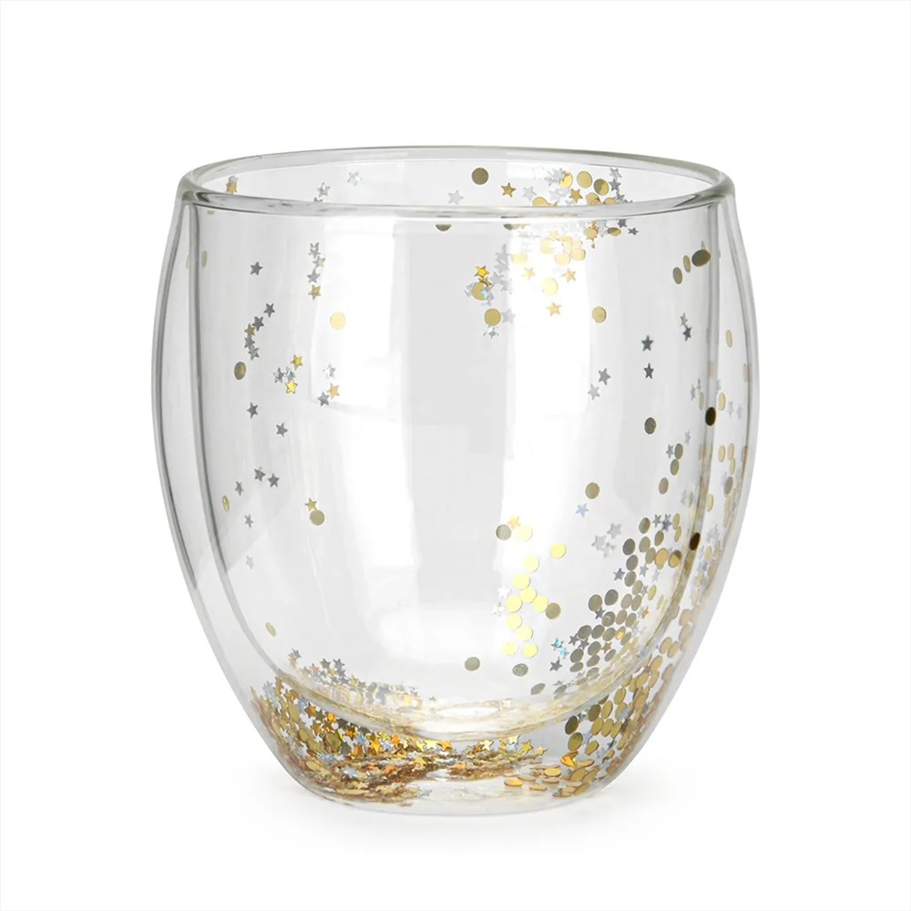 Набор из 2-х стаканов Fissman с двойными стенками 380 мл, цвет прозрачный - фото 1