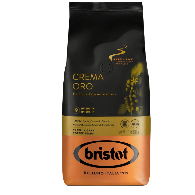 Кофе в зернах Bristot Crema ORO, 500 г кофе в зернах saquella bar italia gran crema 500 г