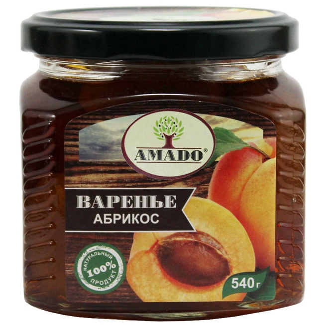 Варенье Amado из абрикоса 540 г варенье metro chef черничное 370 гр