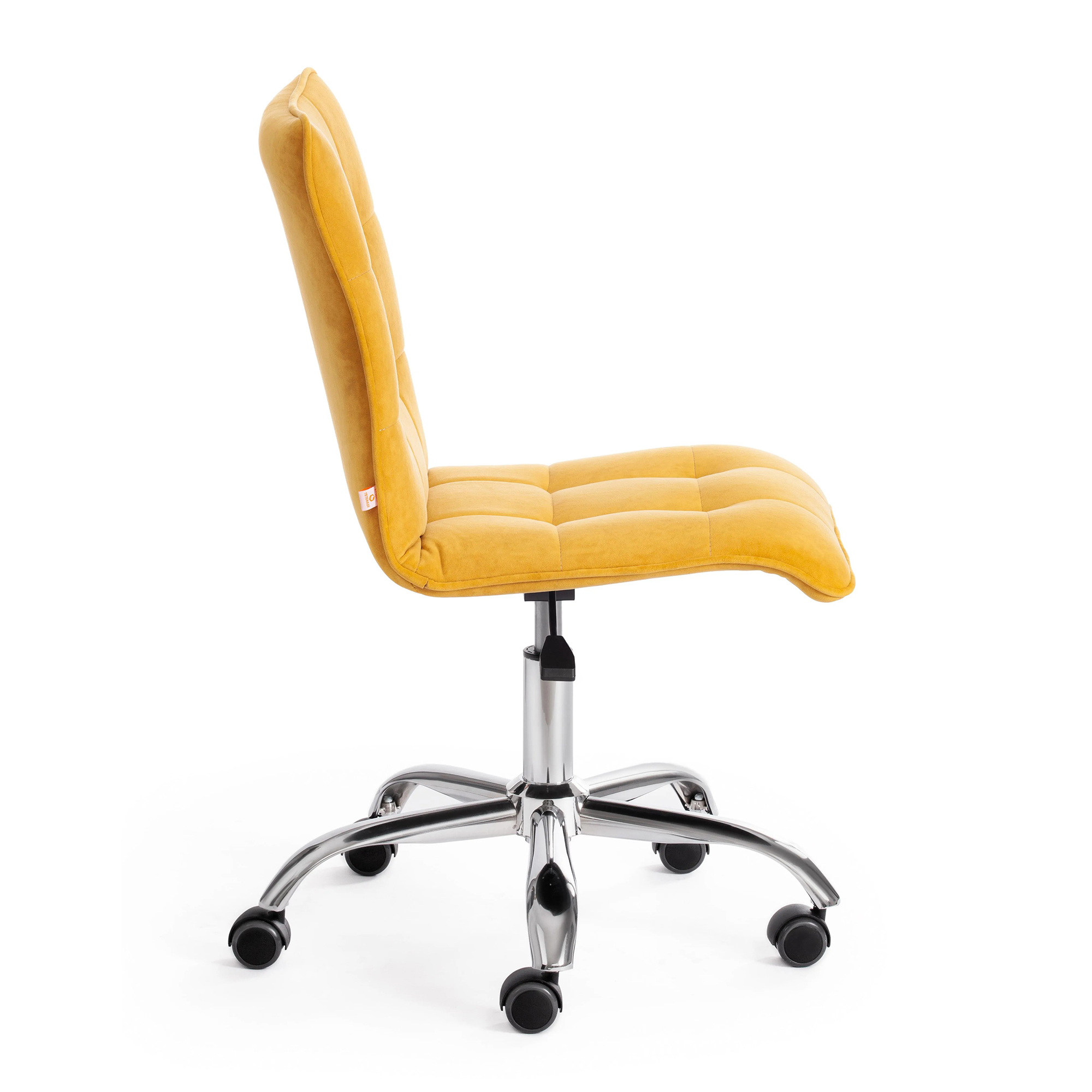 Кресло TC Zero Велюр Clermon горчичный 170, цвет серебристый - фото 3