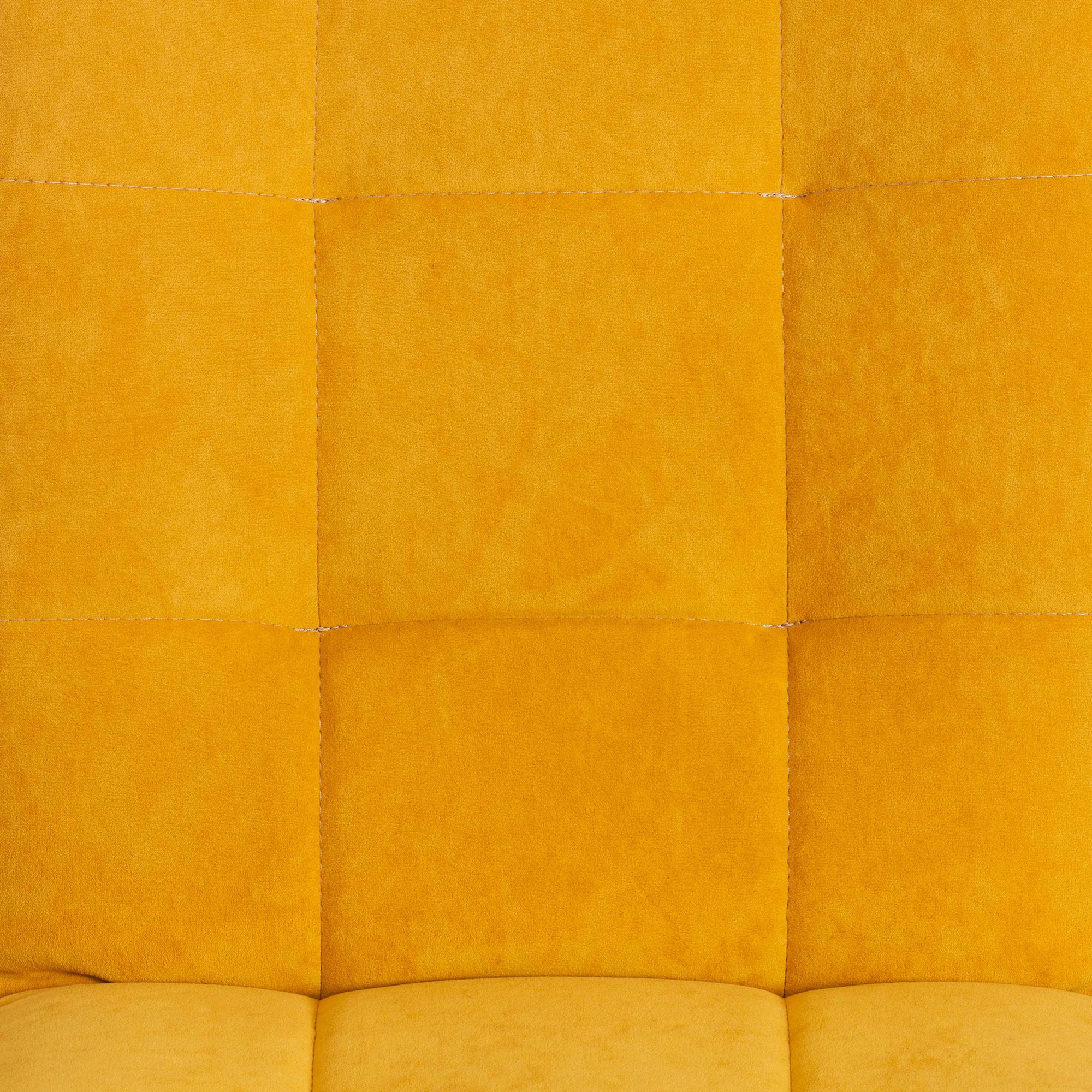 Кресло TC Zero Велюр Clermon горчичный 170, цвет серебристый - фото 8