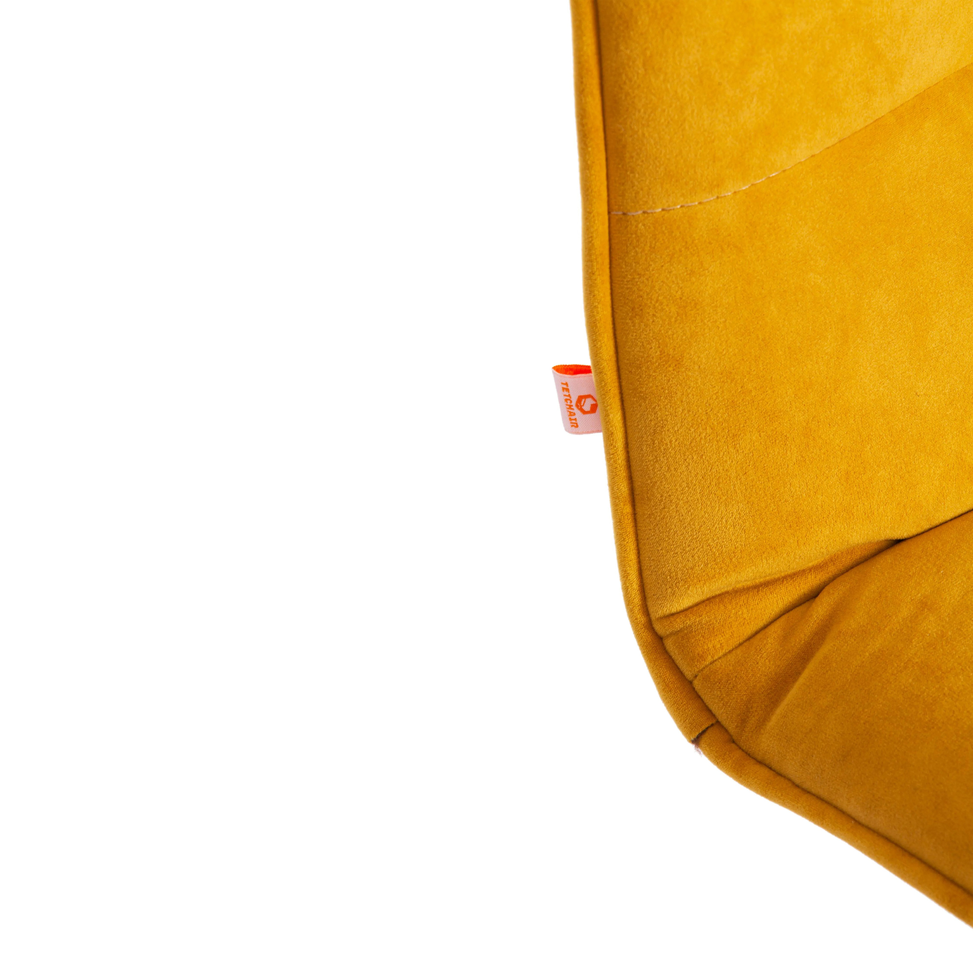 Кресло TC Zero Велюр Clermon горчичный 170, цвет серебристый - фото 9