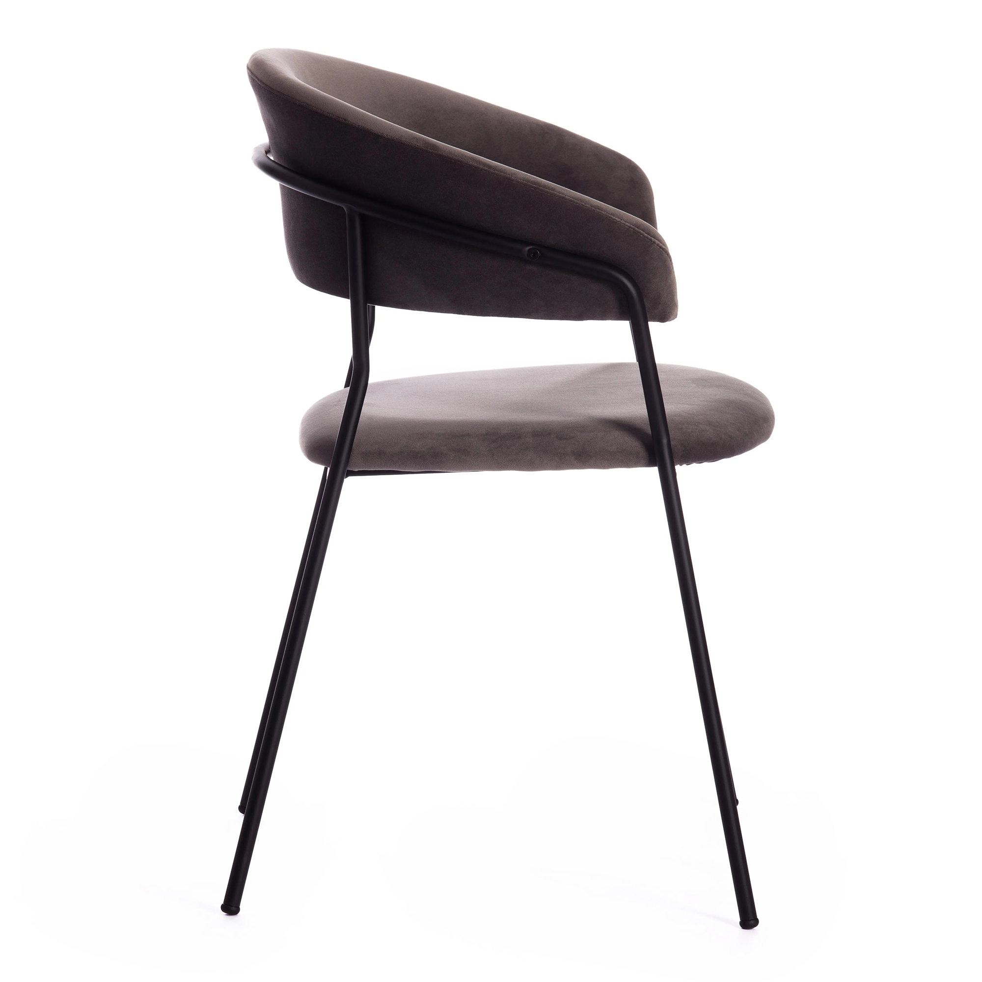 Кресло TC Turin 56х50х78 см серо-коричневый/черный - фото 3