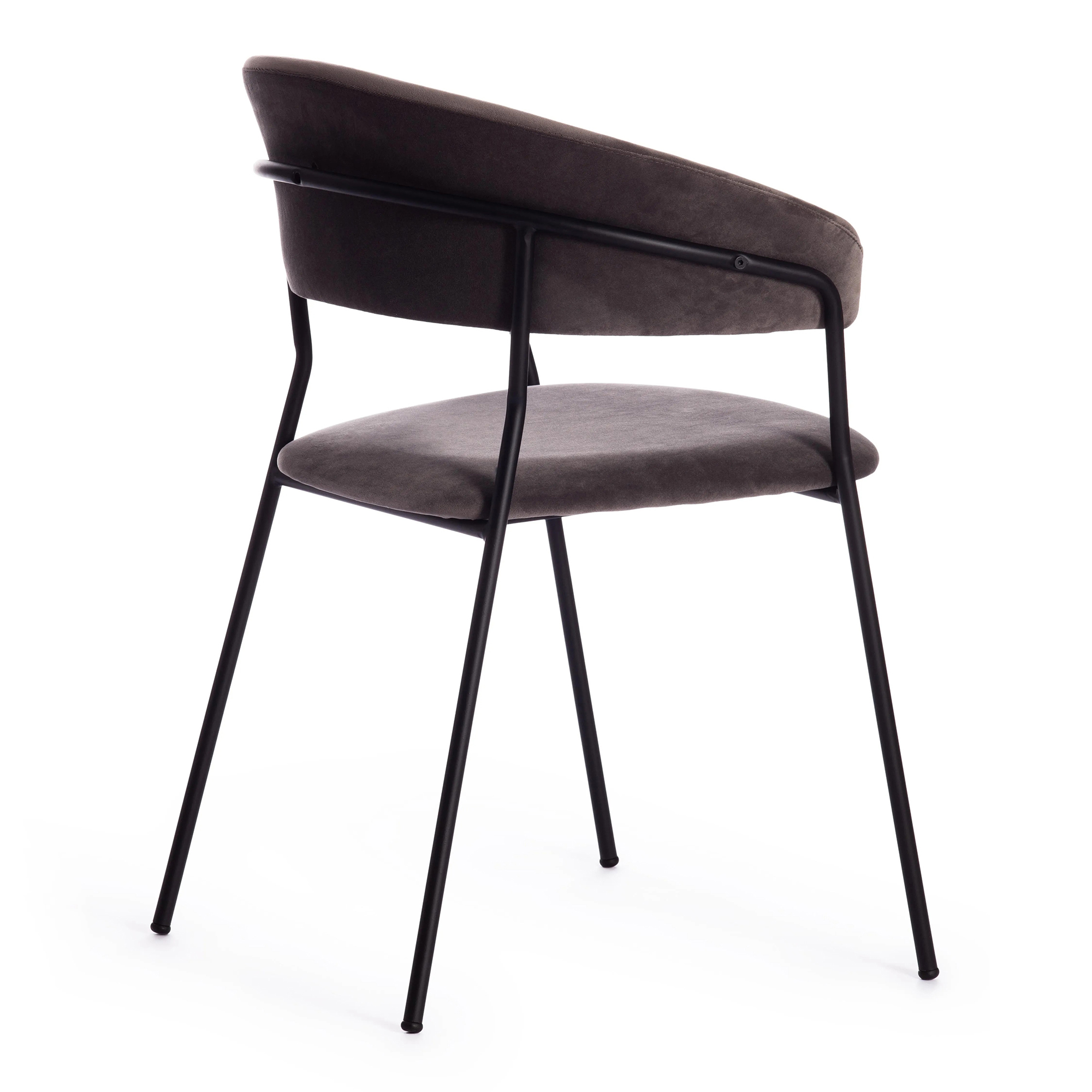 Кресло TC Turin 56х50х78 см серо-коричневый/черный - фото 4