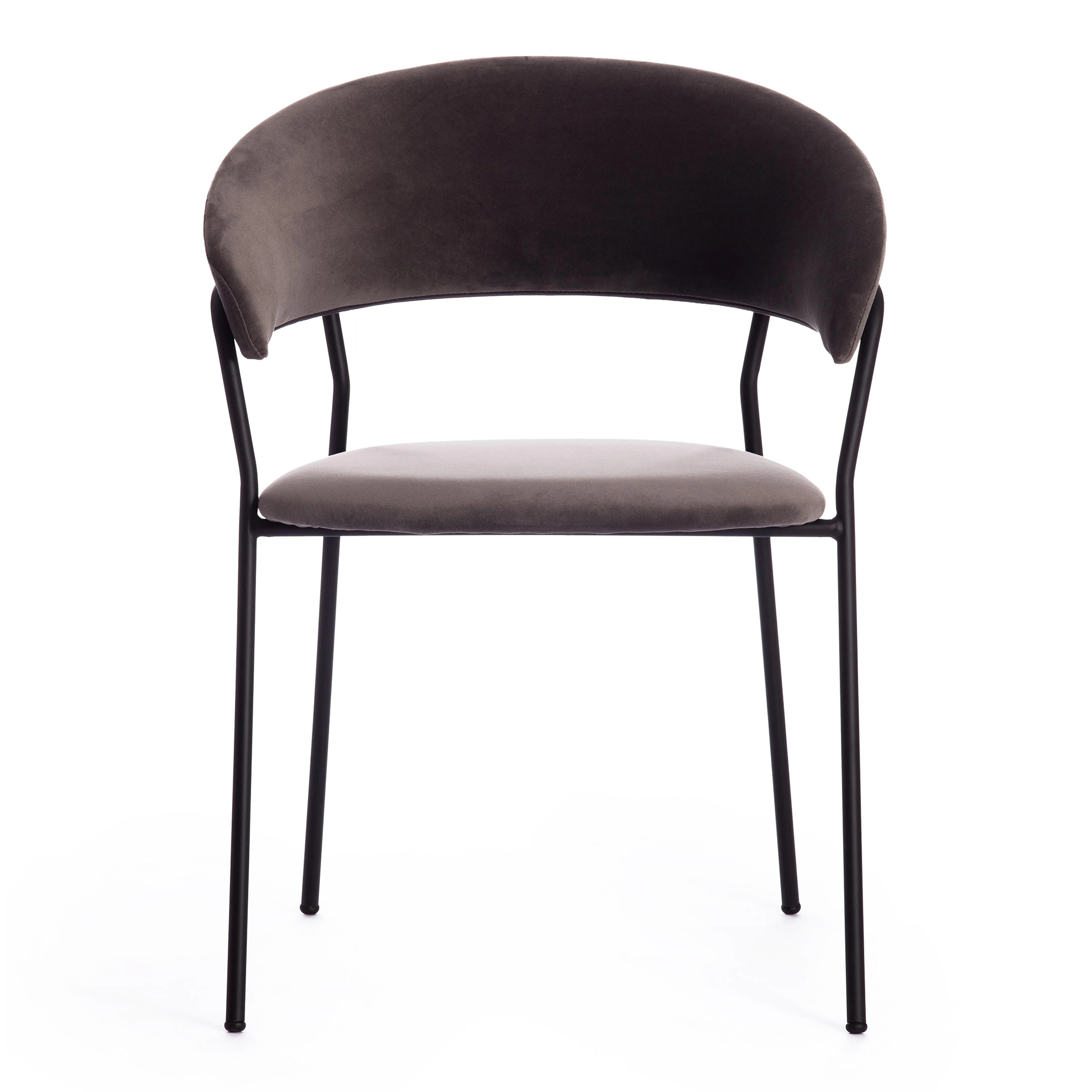 Кресло TC Turin 56х50х78 см серо-коричневый/черный - фото 6