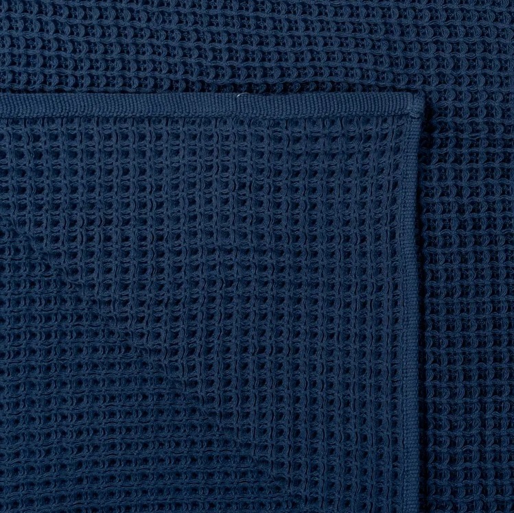 Плед жаккардовый вафельный Дм текстиль Dolci 180х140 см синий - фото 4
