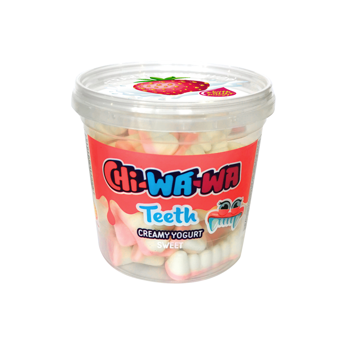 цена Жевательный мармелад Chi-wa-wa Зубки со вкусом клубники, 180 г