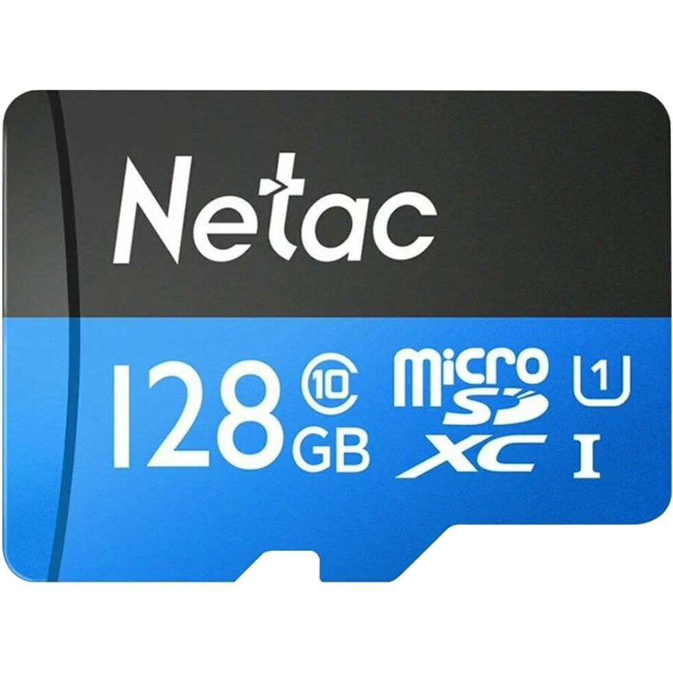 Карта памяти Netac P500 MicroSDXC 128 Гб с адаптером фото