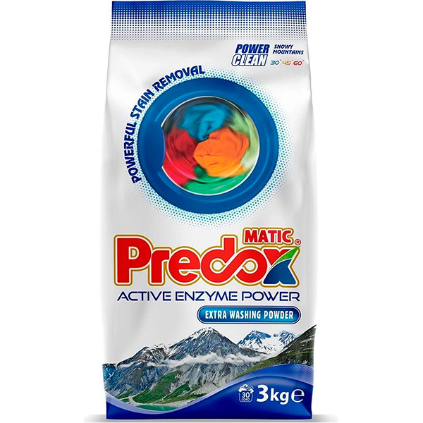 Порошок для стирки Predox Свежесть гор 3000 г стиральный порошок predox свежесть гор 9000 гр