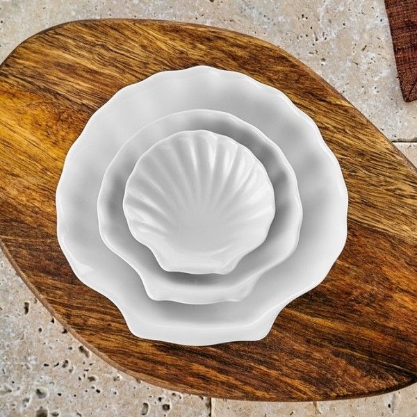 Блюдо сервировочное Walmer Shell 15 см фарфор, цвет белый - фото 4