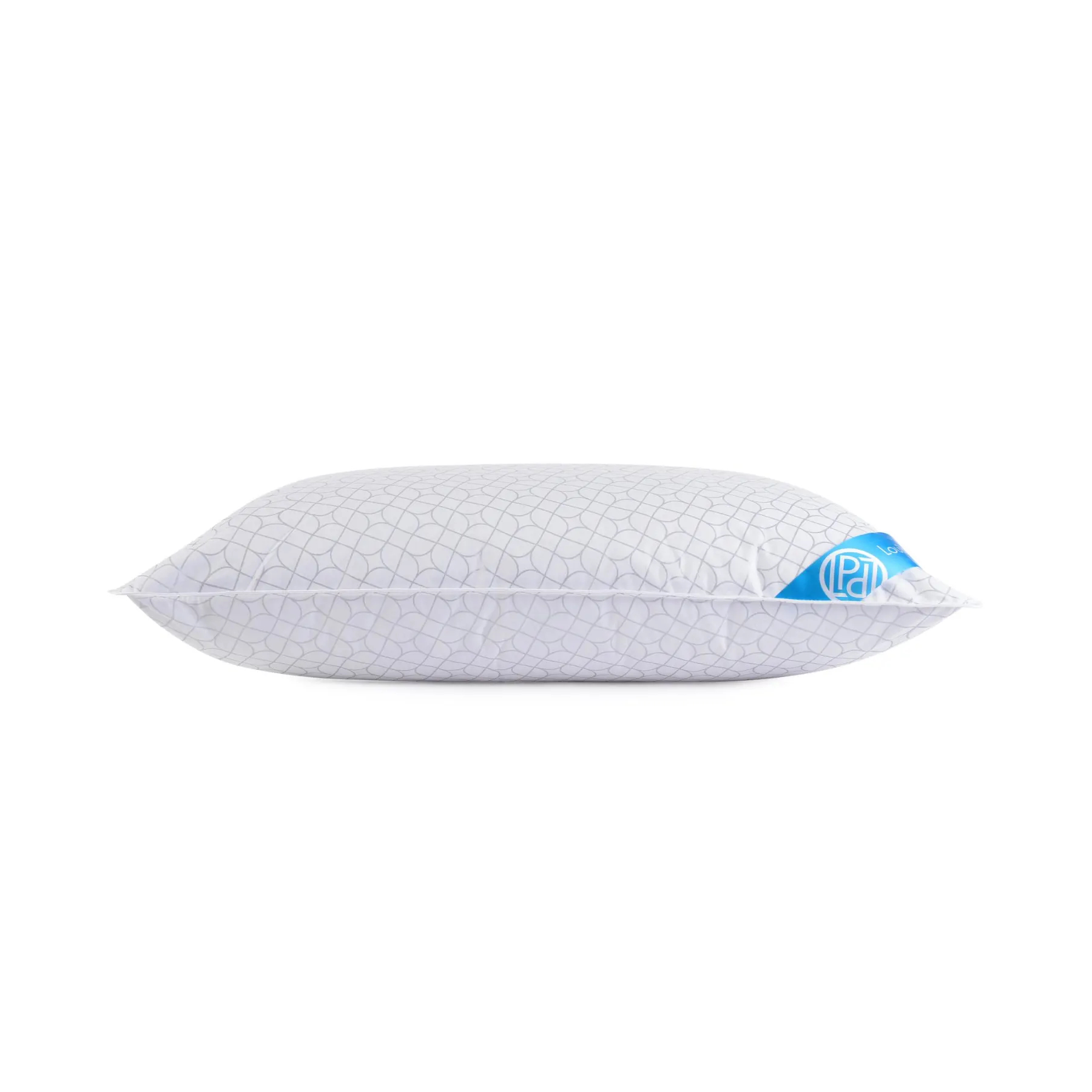 Пуховая подушка Louis Pascal Мария белая с серым 50х70 см (ЛП1076), цвет белый - фото 1