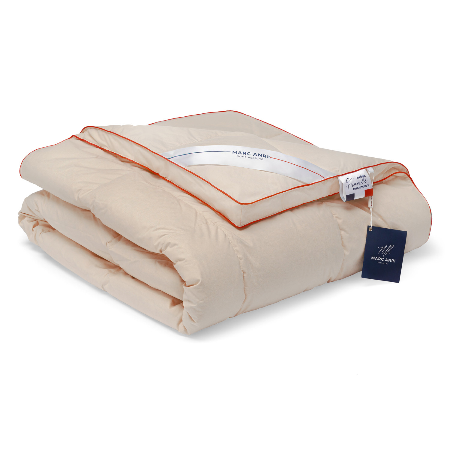 Пуховое одеяло Marc Anri Cannes бежевое 200х220 см (МН2066) одеяло marc anri rouffach белое 200х220 см ma ec