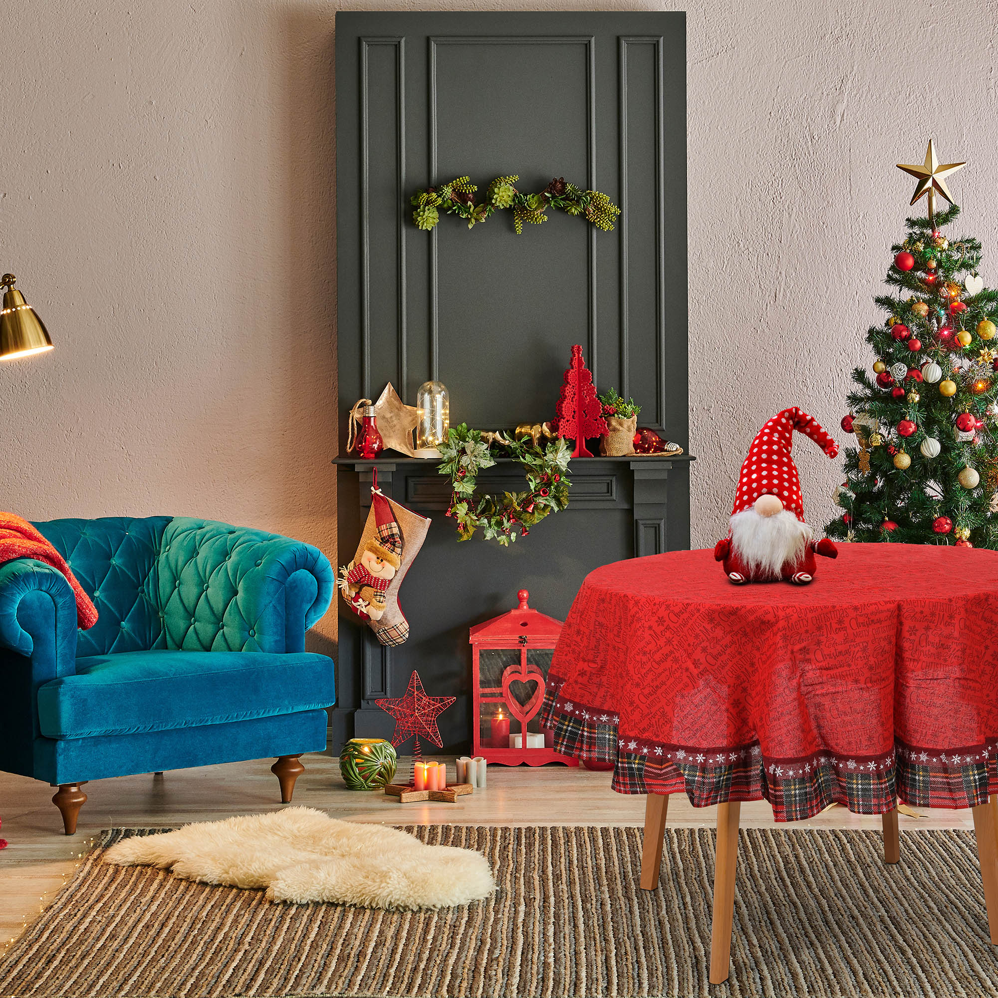 фото Скатерть ad trend textile xmas д160см в ассортименте