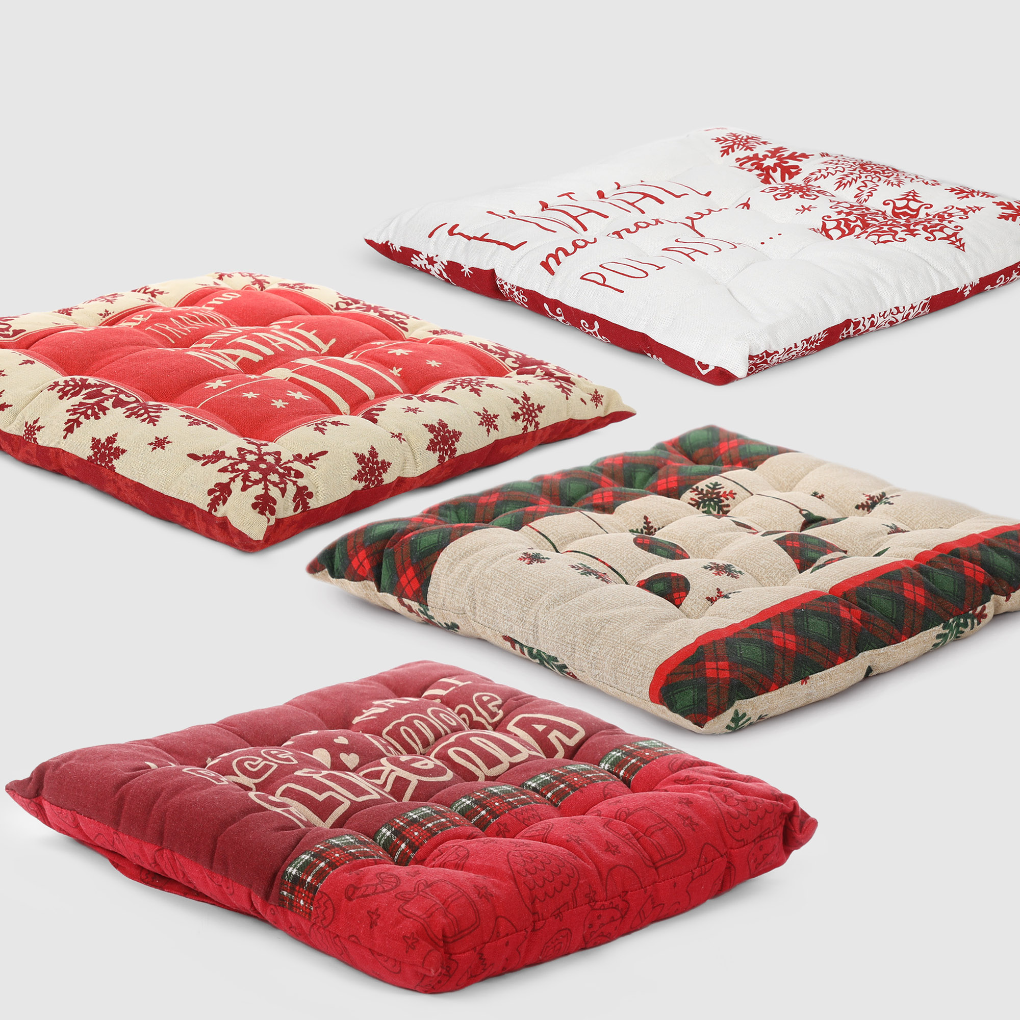 Подушка-сидушка Ad trend textile xmas 40x40 см в ассортименте, цвет красный