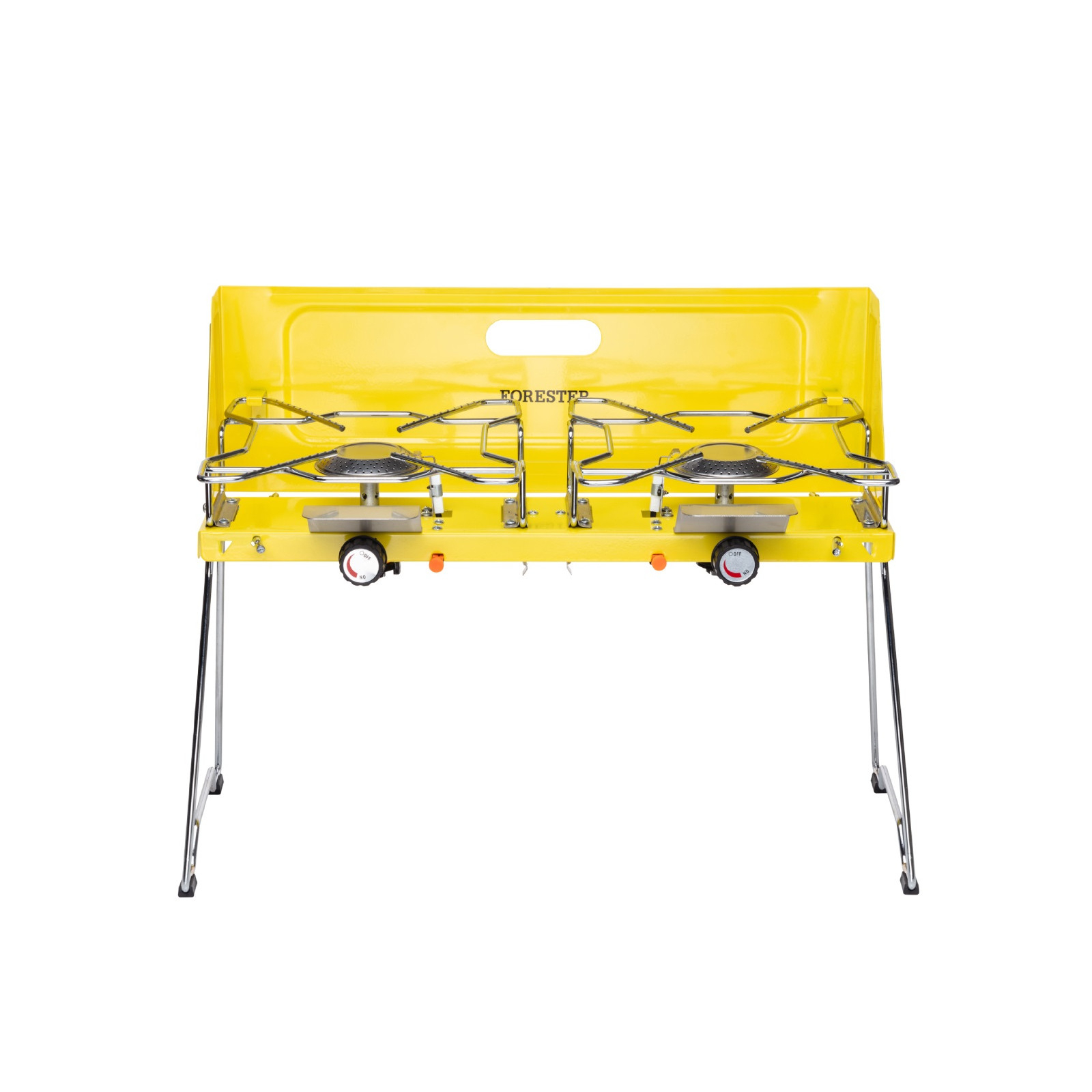 Портативная газовая плита Forester Mobile жёлтая с серебряным 50х23х40 см, цвет жёлтый - фото 1