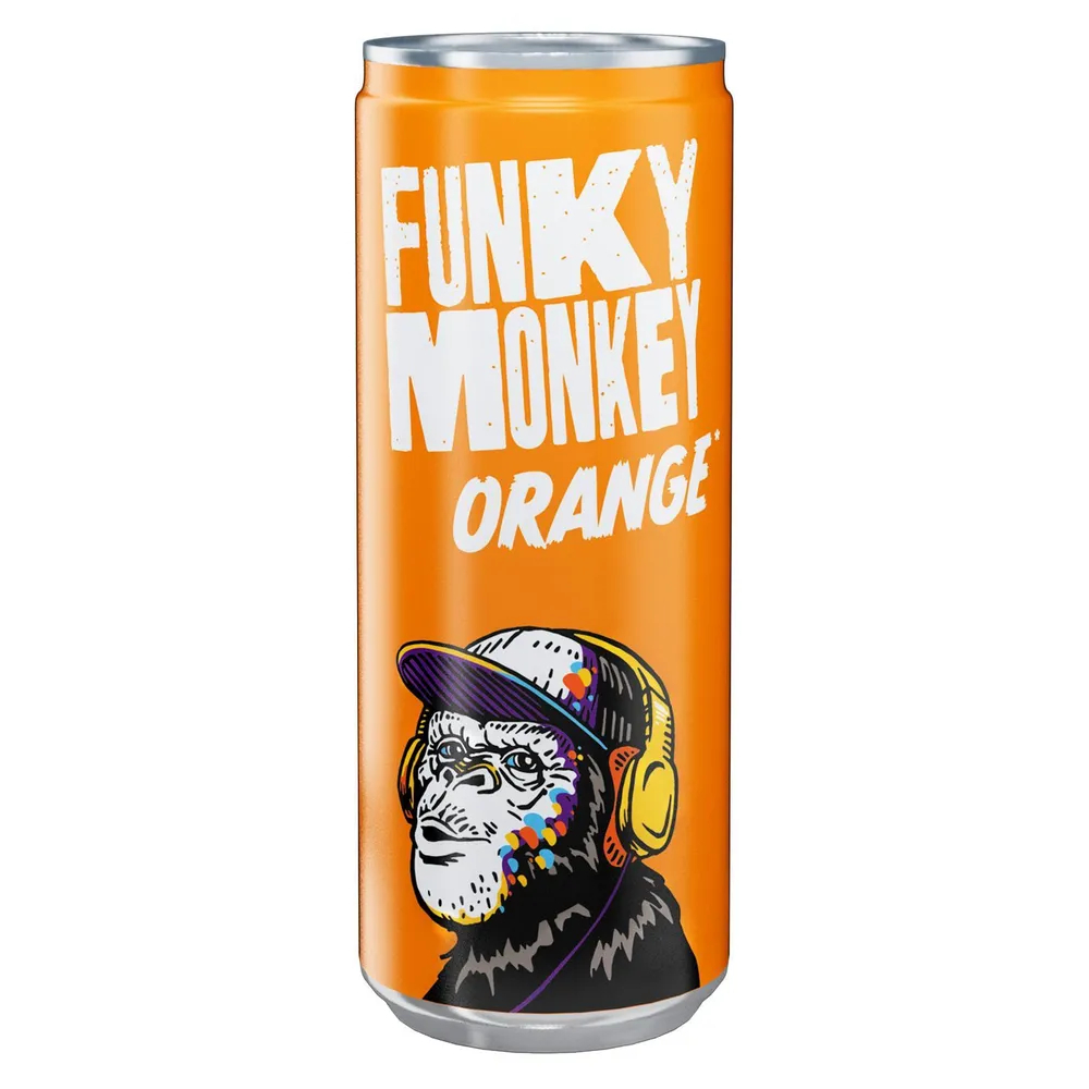 Напиток газированный Funky Monkey Orange, 0,33 л