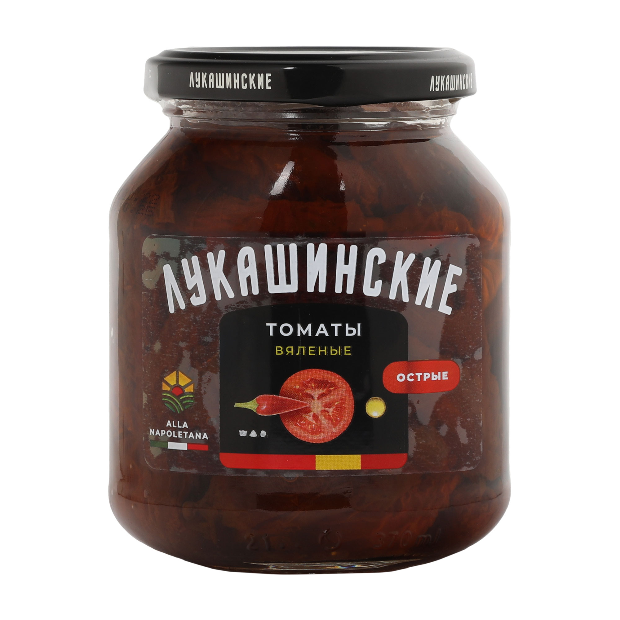 Томаты вяленые Лукашинские острые 330 г томаты зеленый стандарт капрезетто 600 гр