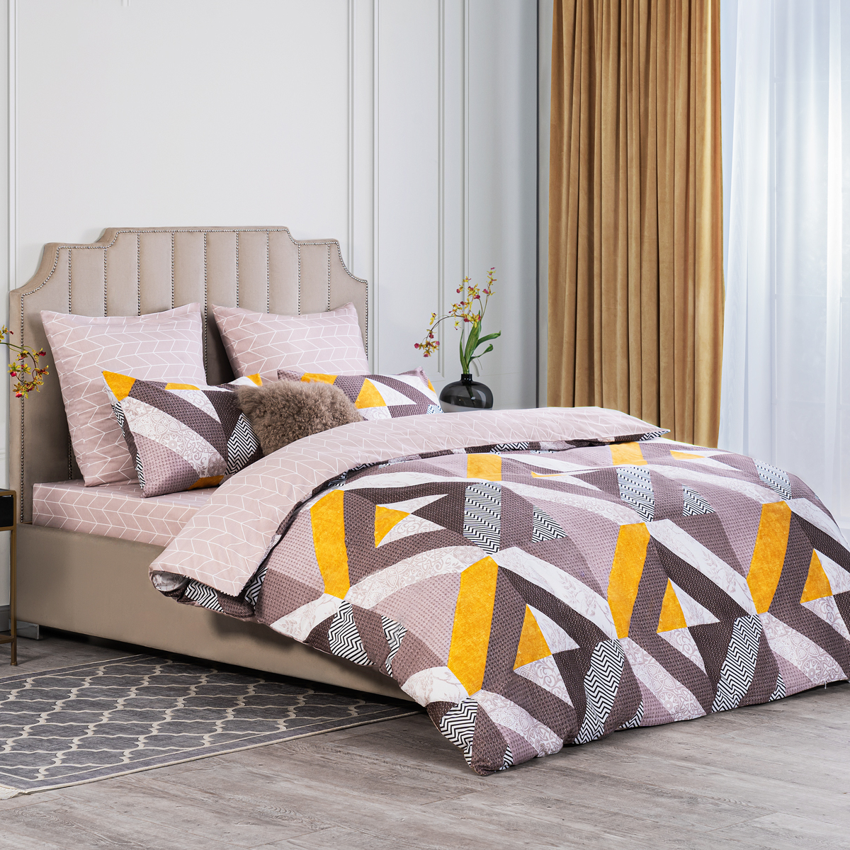 Комплект постельного белья Estia Лафонт разноцветный Полуторный, размер Полуторный - фото 3