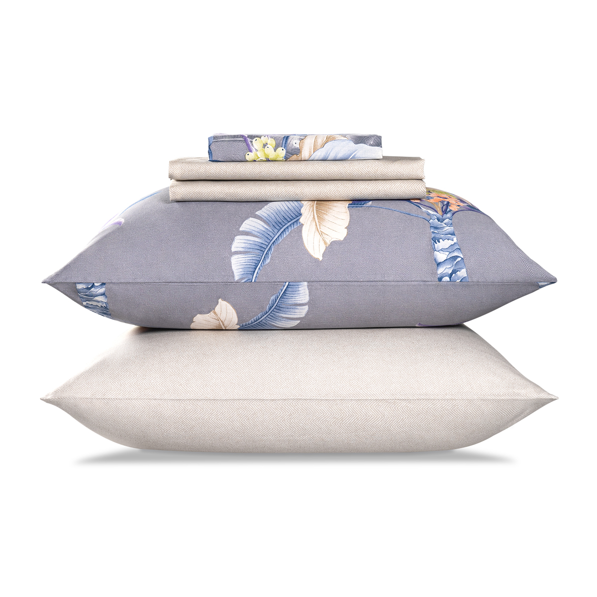 Комплект постельного белья Estia Ладор серо-синий с серым Семейный/дуэт, цвет серый, размер Семейный/дуэт - фото 2