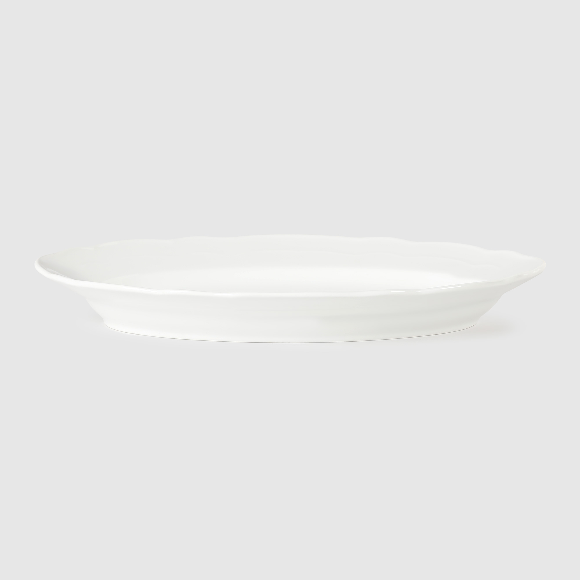 цена Блюдо овальное Porcelana Bogucice River White 35 см