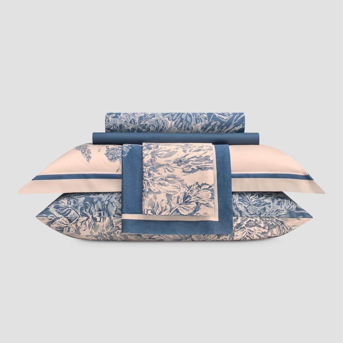 Комплект постельного белья Togas Фонтени бежевый с синим Полуторный, цвет синий, размер Полуторный - фото 3